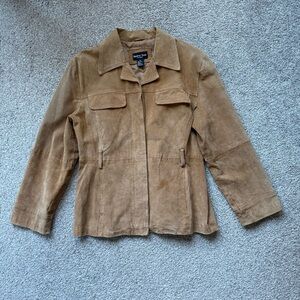 Neutral Zone Suede Tan Button Up